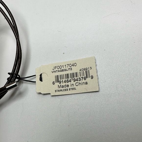 NWT!! Fossil Women's Stainless Steel and Genuine Leather Bracelet - Picture 3 of 4